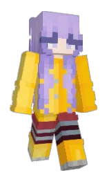 ghoulentine's Minecraft skin wearing the Aurora cape