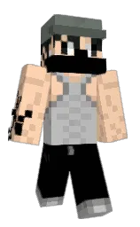 romantic and black Minecraft skin — Classic model — first worn by yutaaARG