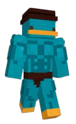 bondi blue and orient Minecraft skin — Classic model