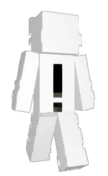 white and concrete Minecraft skin — Slim model