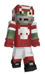 ffffffff's Minecraft skin wearing the Menace cape