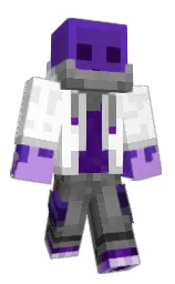 BlooptrixXx's Minecraft skin wearing the Menace cape