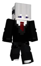 black and cod gray Minecraft skin — Classic model