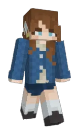 Rzsie's Minecraft skin wearing the Pan cape