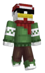 VabarX's Minecraft skin wearing the Migrator cape