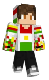 cod gray and white Minecraft skin — Classic model — first worn by A7medOnFire