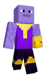 medium purple and black russian Minecraft skin — Classic model — first worn by Technoblade233