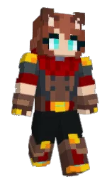 DropOutClown's Minecraft skin wearing the Hero cape