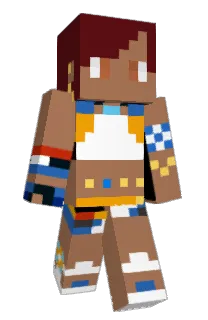 Front of Zeccely's skin