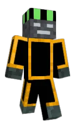 black and yellow sea Minecraft skin — Classic model — first worn by Sebster7