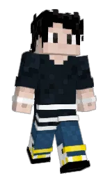 bunker and black Minecraft skin — Slim model