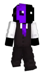 black and thunder Minecraft skin — Classic model — first worn by Atony_masked