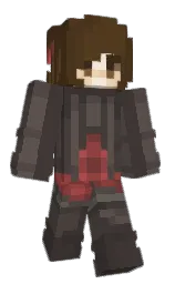 Harakhter's Minecraft skin wearing the Purple Heart cape