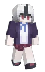 chablis and alabaster Minecraft skin — Slim model — first worn by K1MINO