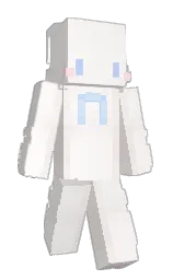 soapstone and vista white Minecraft skin — Slim model — first worn by Dequari