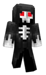 Kitty_Reaper666's Minecraft skin wearing the Migrator cape