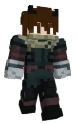 woodsmoke and black Minecraft skin — Classic model — first worn by losonkojr