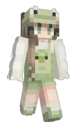 blessel's Minecraft skin wearing the Aurora cape