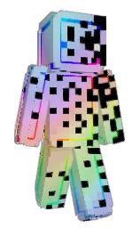 black and cold purple Minecraft skin — Slim model