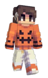 jaffa and half and half Minecraft skin — Slim model — first worn by Gameur83