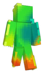 malachite and black Minecraft skin — Classic model — first worn by MangoFrogXV