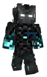 cod gray and black Minecraft skin — Classic model — first worn by NotHappyChappy