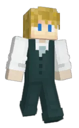 HolzixTV's Minecraft skin wearing the Twisted cape