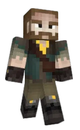 mesnjoe's Minecraft skin wearing the Migrator cape