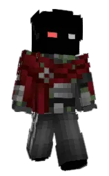 black and rebel Minecraft skin — Slim model — first worn by deoxx_mera_papa