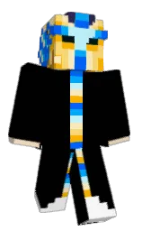 white and black Minecraft skin — Classic model — first worn by M_eson