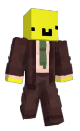 ripe lemon and crater brown Minecraft skin — Classic model