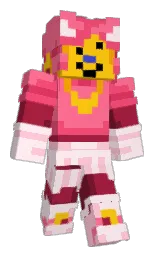 Minecraft-Skin in mexican red und lavender blush — Modell: Klassisch — zuerst getragen von BelovedLion