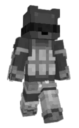 LazyVixx's Minecraft skin wearing the Builder cape