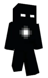 black pearl and blue charcoal Minecraft skin — Slim model