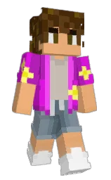 tacao and electric violet Minecraft skin — Slim model — first worn by spubbli
