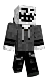 Fighter666's Minecraft skin wearing the Purple Heart cape