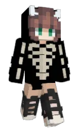 black and coffee bean Minecraft skin — Slim model — first worn by Scourgelover99
