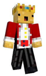 black bean and bright red Minecraft skin — Classic model