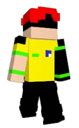black and yellow Minecraft skin — Slim model