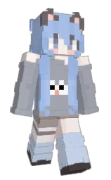 santas gray and aluminium Minecraft skin — Slim model