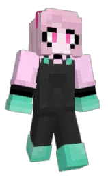 pink lace and vanilla ice Minecraft skin — Classic model — first worn by Dizzounette
