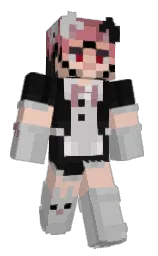 silver and just right Minecraft skin — Classic model
