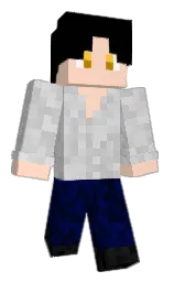 black and tuft bush Minecraft skin — Classic model