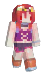 Minecraft-Skin in cabaret und valencia — Modell: Schmal — zuerst getragen von Sylvinne