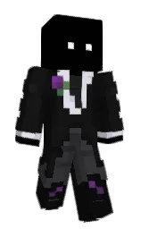 woodsmoke and black Minecraft skin — Classic model — first worn by Moonserein7