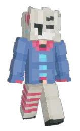 DAlNSLElF's Minecraft skin wearing the Aurora cape