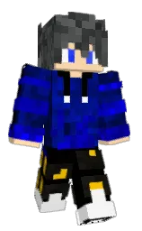 black and caramel Minecraft skin — Classic model — first worn by GamerBoykdl