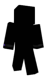 black and cod gray Minecraft skin — Classic model — first worn by Killaof