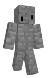 boulder and gray Minecraft skin — Classic model