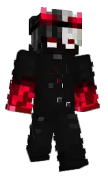 cod gray and red oxide Minecraft skin — Classic model